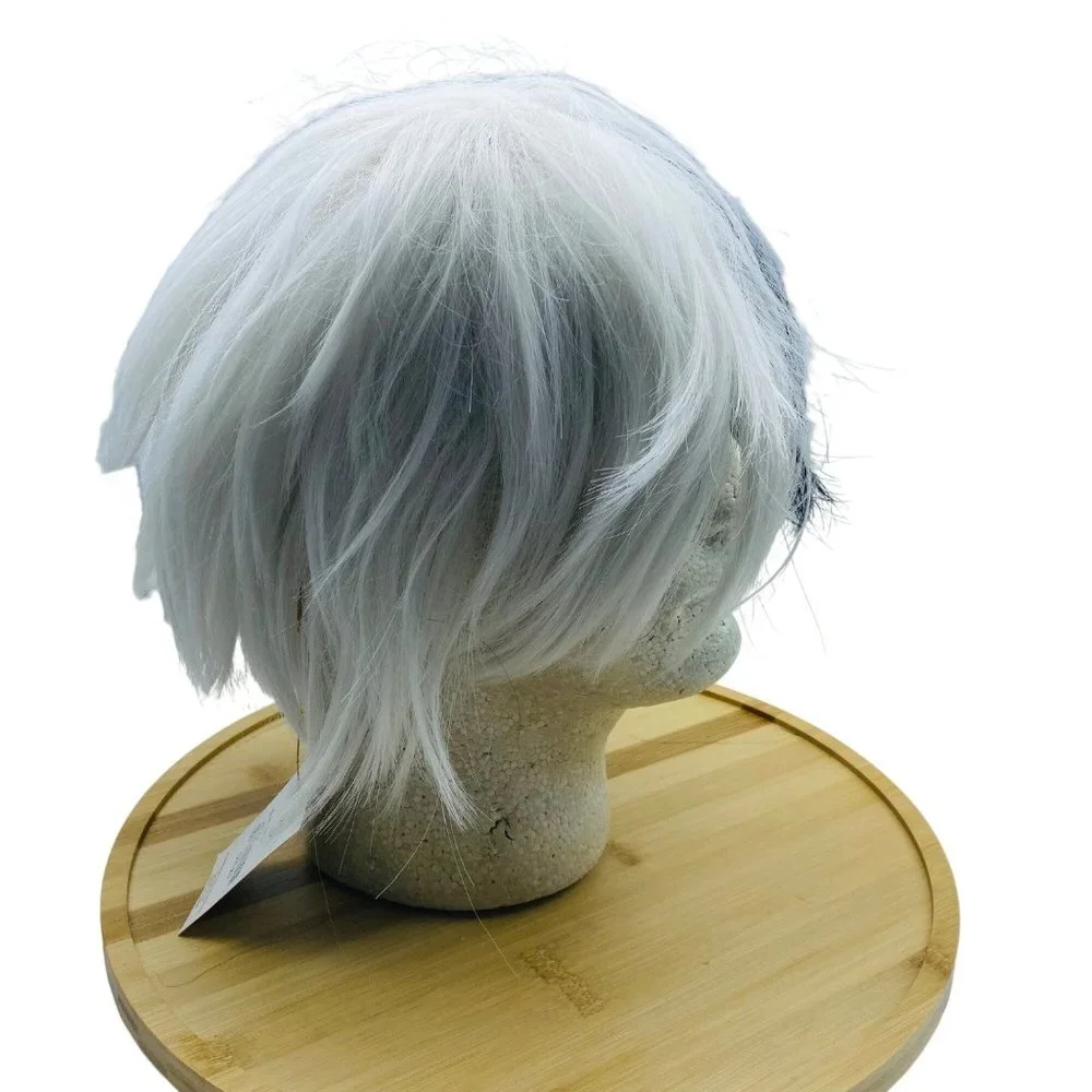 NEW Yumeno Kyūsaku Q Bungo Stray Dogs Japanese Anime Cosplay‎ Wig Two Tone Adult